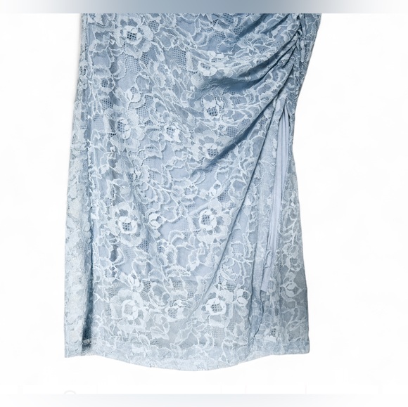 Anthropologie The Maya Ruched Cowl-Neck Dress: Lace Edition Blue Women’s - Large - Picture 9 of 16